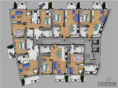 Locuinta cu 3 camere in Ansamblul ComoPark  bloc B !